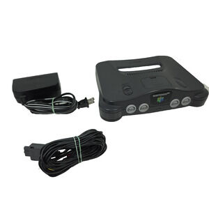 Vtg Nintendo 64 N64 Console Gray Consoles Video Retro Games Gaming Rumble Pak